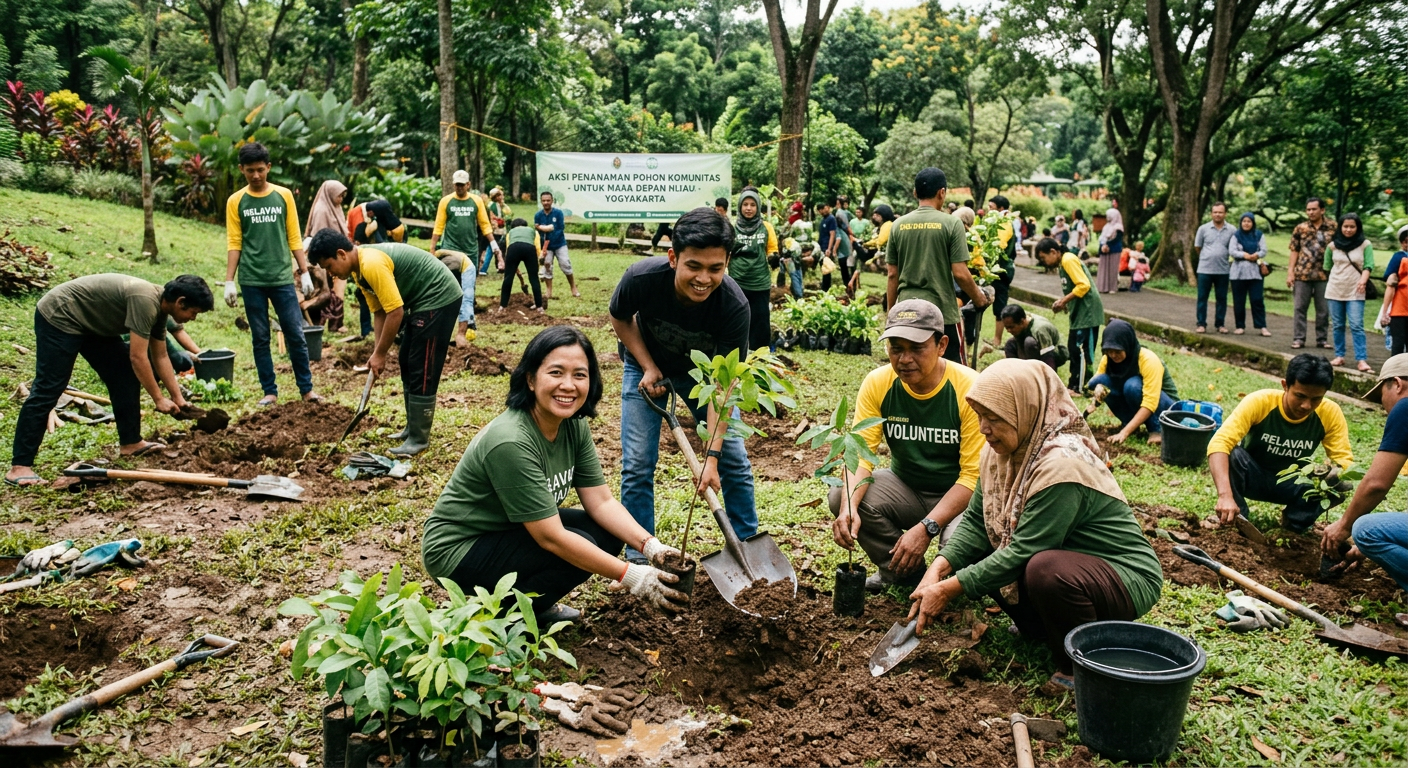 Penanaman Pohon LIVESGP SALATIGA Hijau - kegiatan LIVESGP SALATIGA