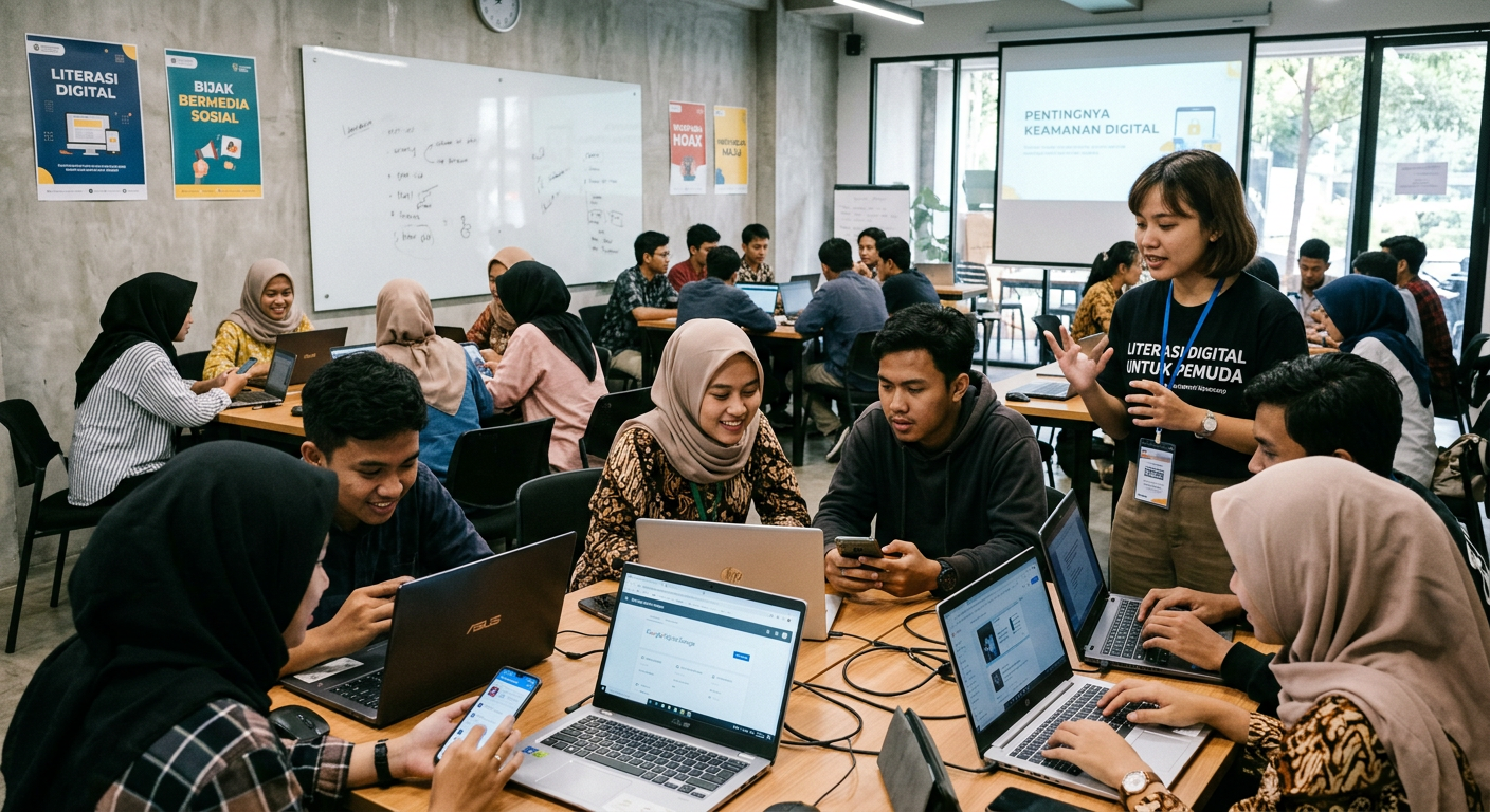 Workshop Literasi Digital Pemuda - kegiatan LIVESGP SALATIGA