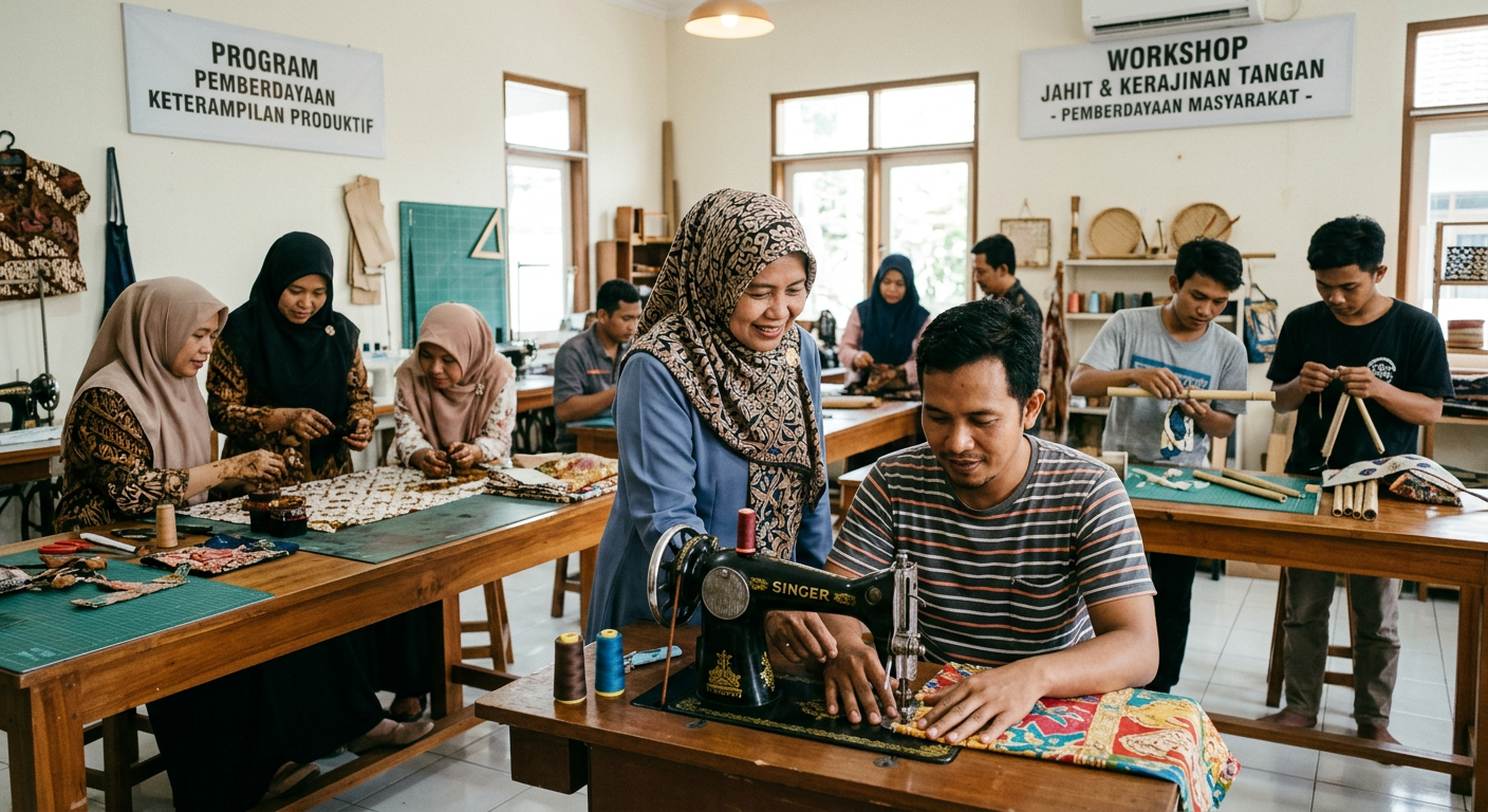LIVESGP SALATIGA Berdaya - Program pemberdayaan masyarakat dan peningkatan keterampilan produktif.